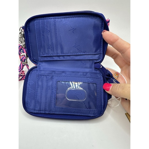 Vera Bradley ~ All In One Crossbody ~‎ Katalina Pink Diamonds ~ New with Tags - Picture 7 of 10